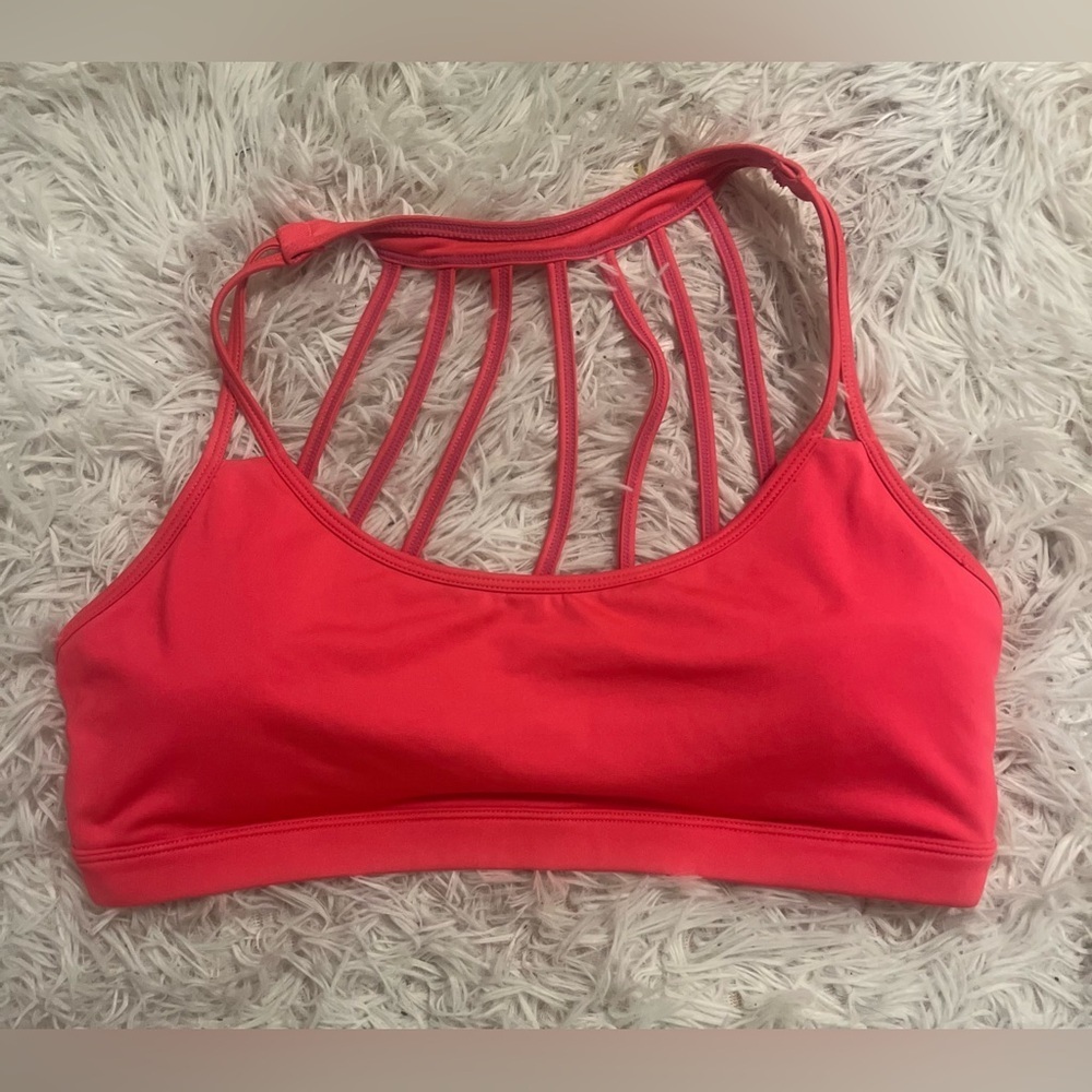 Bally Vibrant Red Strappy Sports Bra